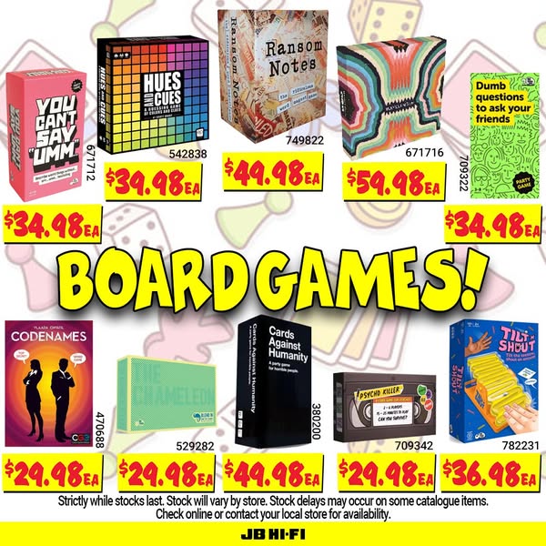 🎁 Give the gift of FUN with Board Games from JB! 🎄